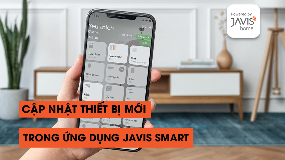 Cập nhập thiết bị mới từ Javis HC vào ứng dụng Javis Smart