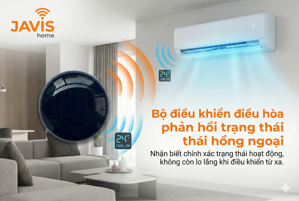 Hướng dẫn kết nối bộ điều khiển điều hòa phản hồi trạng thái WIFI vào ứng dụng JAVIS SMART