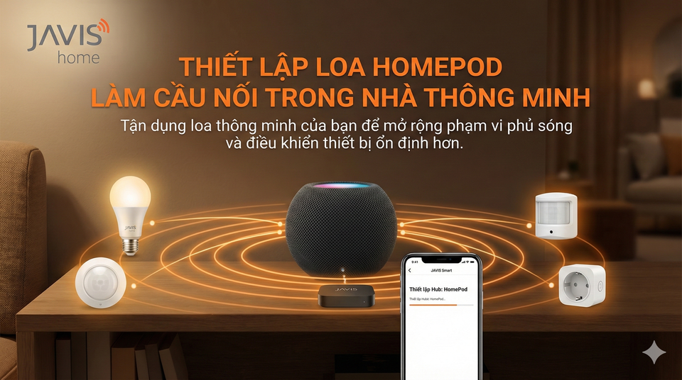 Hướng dẫn thiết lập loa Homepod dùng làm cầu nối trong nhà thông minh