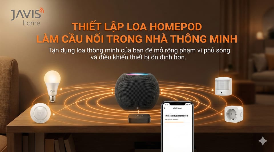 Hướng dẫn thiết lập loa Homepod dùng làm cầu nối trong nhà thông minh