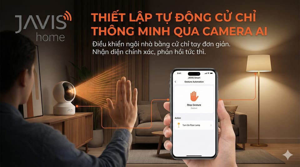 Hướng dẫn thiết lập tự động cử chỉ thông minh qua camera AI
