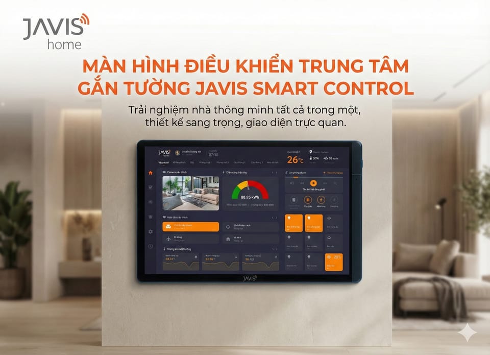 Hướng dẫn sử dụng màn hình điều khiển trung tâm gắn tường Javis Smart Control