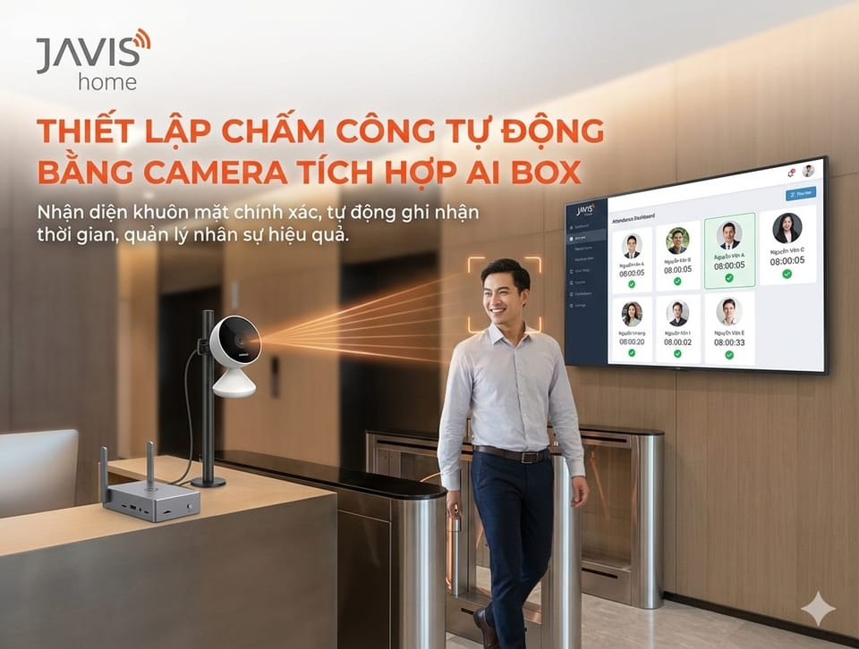 Hướng dẫn thiết lập chấm công tự động bằng camera tích hợp AI box