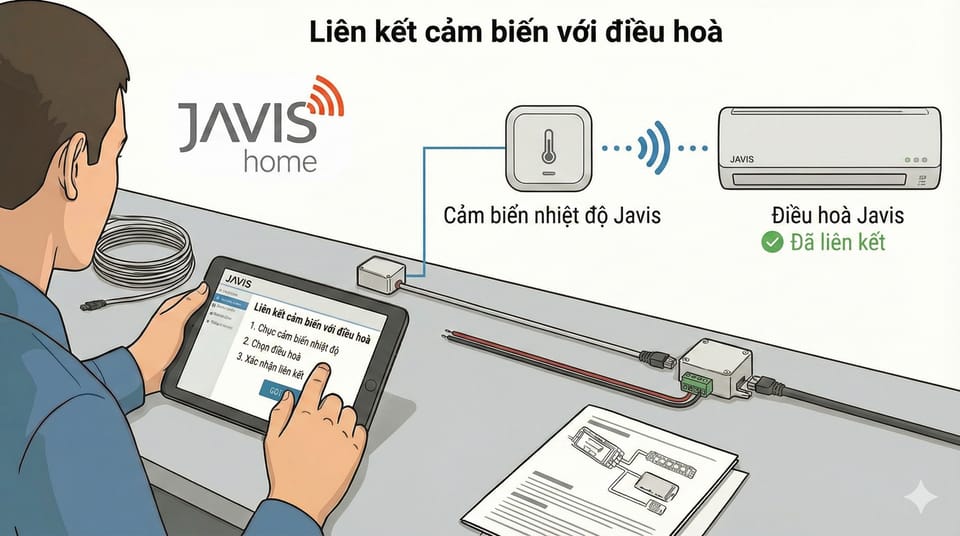 Hướng dẫn sử dụng tính năng "Liên kết cảm biến với điều hoà"